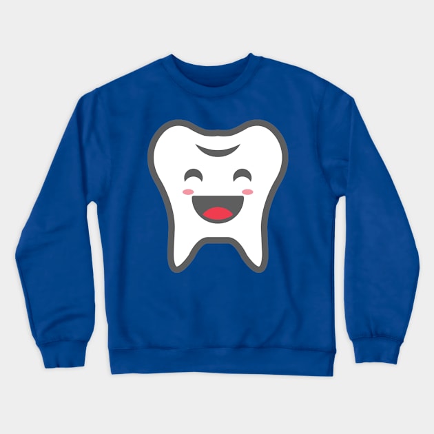 Smile tooth Crewneck Sweatshirt by verry studio